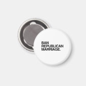 REPUBLIKEINS HUWELIJK VERBIEDEN MAGNEET (Voorkant / Achterkant)