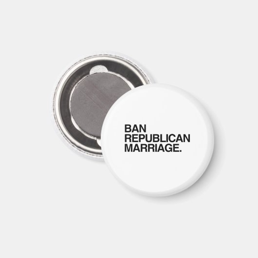 REPUBLIKEINS HUWELIJK VERBIEDEN MAGNEET (Voorkant / Achterkant)