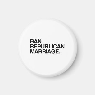 REPUBLIKEINS HUWELIJK VERBIEDEN MAGNEET