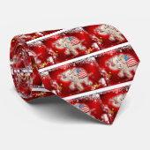 Republikeins kerstfeest stropdas (Opgerold)