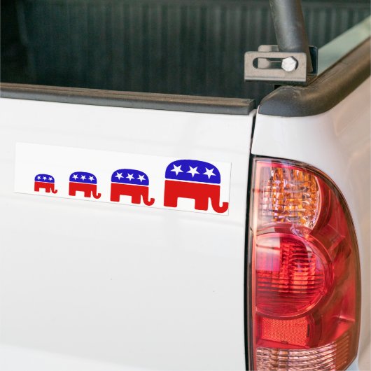 Republikeins Logo Bumpersticker (Op Truck)