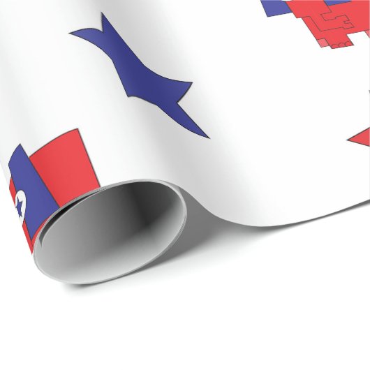 republikeins naadloos verpakkingspapier cadeaupapier (Rol Hoek)