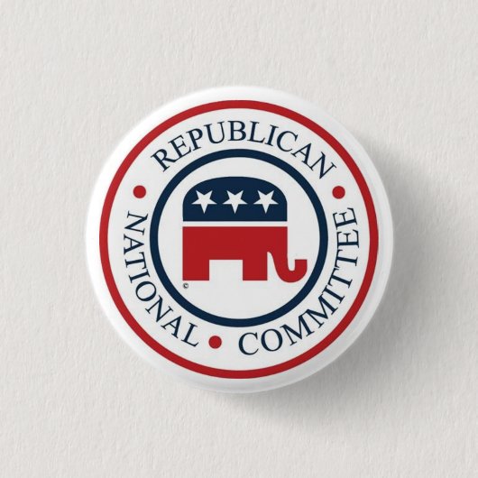 Republikeins Nationaal Comité Logo Ronde Button 3,2 Cm (Voorkant)