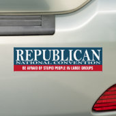 Republikeins Nationaal Verdrag - Funny Stuff Bumpersticker (Op auto)