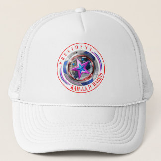 Republikeins President Harris/Walz Stamp Medallion Trucker Pet