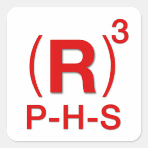Republikeins President, Huis en senaat Vierkante Sticker