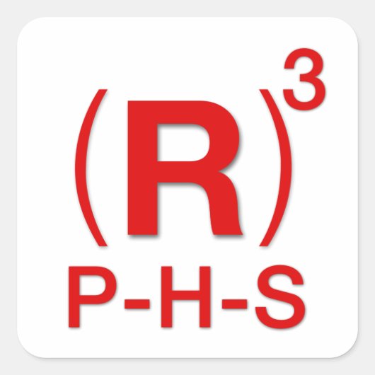 Republikeins President, Huis van Afgevaardigden en Vierkante Sticker (Voorkant)