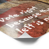 Republikeins stemrecht eekhoorn foto afdruk (Hoek)