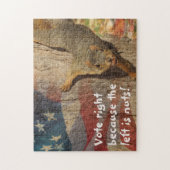 Republikeins stemrecht eekhoorn legpuzzel (Verticaal)