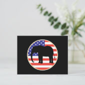 republikeins symbool elolifantenontwerp briefkaart (Staand voorkant)