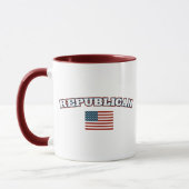 Republikeinse Amerikaanse vlag Mok (Links)