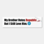 Republikeinse broer bumpersticker (Voorkant)