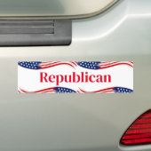 Republikeinse Bumpersticker (Op auto)