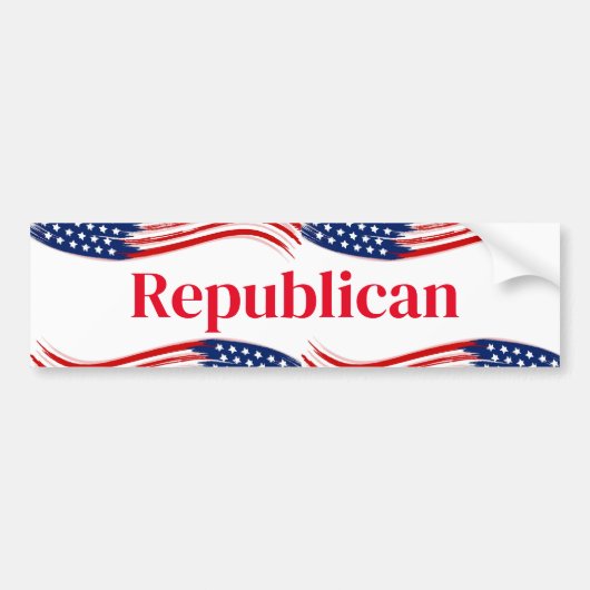 Republikeinse Bumpersticker (Voorkant)