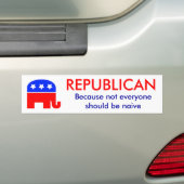 Republikeinse Bumpersticker (Op auto)