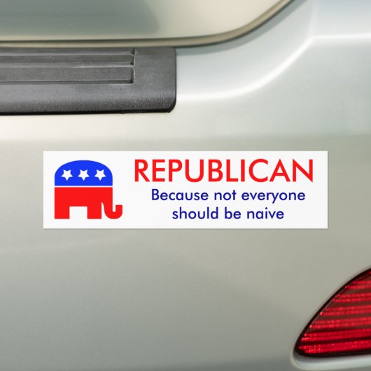 Republikeinse Bumpersticker (Op auto)