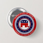 Republikeinse Button (Voorkant /achterkant)