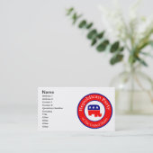 Republikeinse campagne visitekaartje (Staand voorkant)