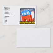 Republikeinse campagne visitekaartje (Voorkant / Achterkant)