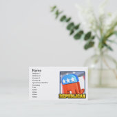 Republikeinse campagne visitekaartje (Staand voorkant)