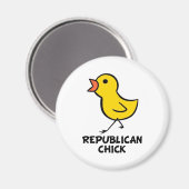 Republikeinse Chick Magnet (Voorkant / Achterkant)