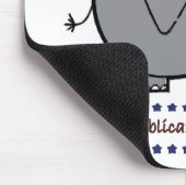 republikeinse chick mousepad muismat (Hoek)