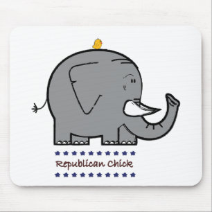 republikeinse chick mousepad muismat