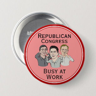 Republikeinse congres knop ronde button 7,6 cm