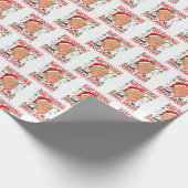 Republikeinse Gift Wrap, Donald Trump Vrolijk Kers Cadeaupapier (Hoek)