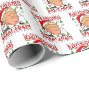 Republikeinse Gift Wrap, Donald Trump Vrolijk Kers Cadeaupapier