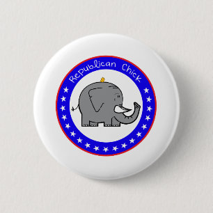 republikeinse griet ronde button 5,7 cm