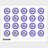 republikeinse griet ronde sticker (Vel)
