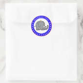 republikeinse griet ronde sticker (Tas)