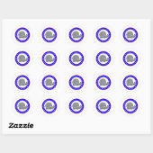 republikeinse griet ronde sticker (Vel)
