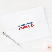 REpublikeinse haat Ronde Sticker (Envelop)