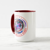Republikeinse Harris-Walz Dual Stamp Medallion Mok (Voorkant links)