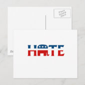 Republikeinse Hate Briefkaart (Voorkant / Achterkant)