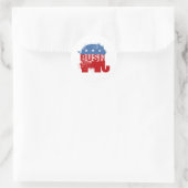 REPUBLIKEINSE JEB-STRUIK RONDE STICKER (Tas)