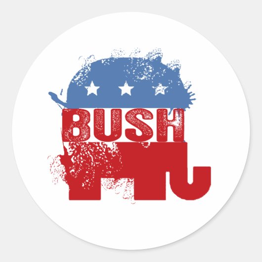 REPUBLIKEINSE JEB-STRUIK RONDE STICKER (Voorkant)
