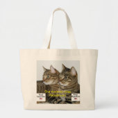 Republikeinse Katten Grote Tote Bag (Voorkant)