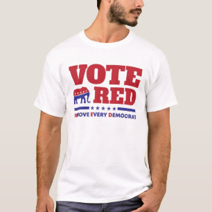 Republikeinse kiezer Rood: verwijder elke democraa T-shirt