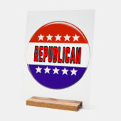 Republikeinse Knop Acryl Bord (Hoek)