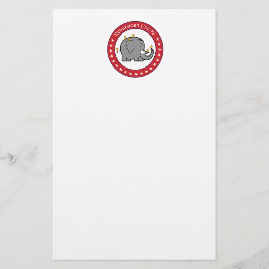 republikeinse kuikens briefpapier (Voorkant)