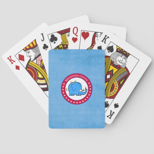 republikeinse kuikens pokerkaarten (Achterkant)