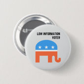 Republikeinse lage informatie Stemmer Ronde Button 5,7 Cm (Voorkant /achterkant)