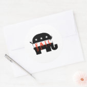 Republikeinse Misser 1 Ronde Sticker (Envelop)