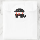 Republikeinse Misser 1 Ronde Sticker (Tas)