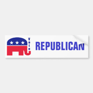 Republikeinse olifant bumpersticker
