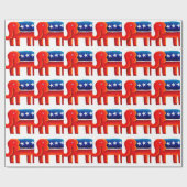 Republikeinse Olifant Cadeaupapier (Vlak)
