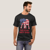 Republikeinse Olifant Dit is mijn Py T-shirt (Voorkant volledig)